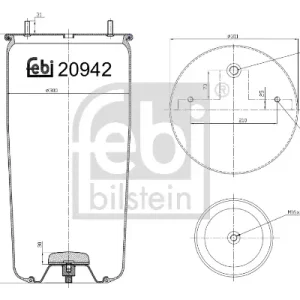 FEBI BILSTEIN 20942 - Federbalg, Luftfederung Neue Ware