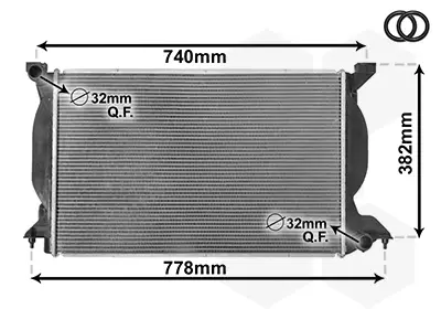 Begrenztes Angebot VAN WEZEL 03002206 - Kühler, Motorkühlung - *** IR PLUS ***