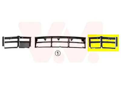 Bestseller VAN WEZEL 0639591 - Lüftungsgitter, Stoßfänger - ** Equipart **