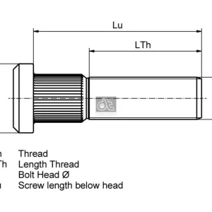 DT Spare Parts 2.65106 - Radbolzen Schnäppchen