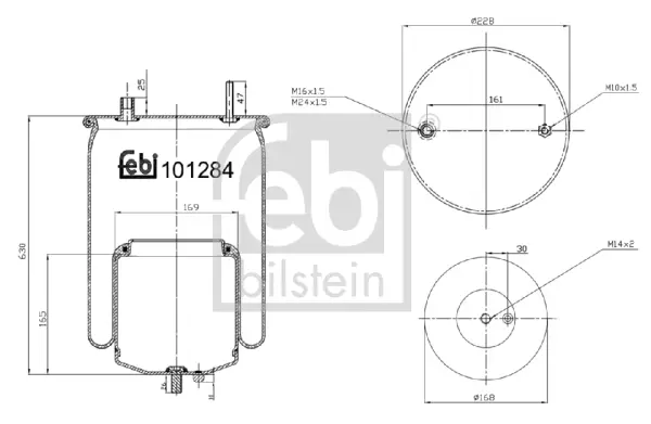 Günstig FEBI BILSTEIN 101284 - Federbalg, Luftfederung
