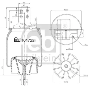 FEBI BILSTEIN 101722 - Federbalg, Luftfederung Online Kaufen