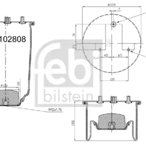 Nur Heute FEBI BILSTEIN 102808 - Federbalg, Luftfederung