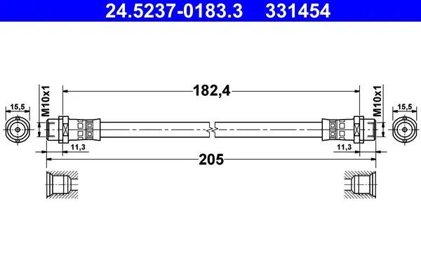 Angebot ATE 24.5237-0183.3 - Bremsschlauch