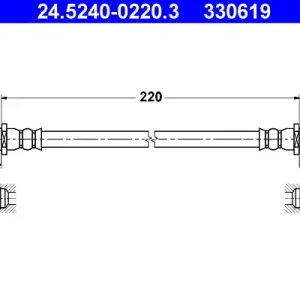 Preis Gesenkt ATE 24.5240-0220.3 - Bremsschlauch