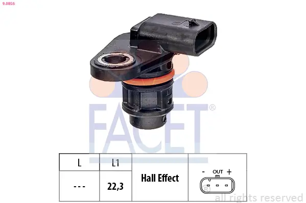 Sichere Zahlung FACET 9.0856 - Sensor, Nockenwellenposition