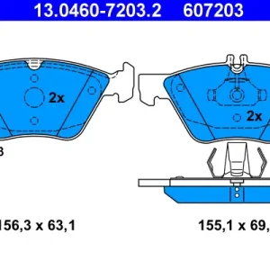ATE 13.0460-7203.2 - Bremsbelagsatz, Scheibenbremse Begrenztes Angebot