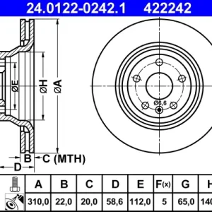 Sonderaktion ATE 24.0122-0242.1 - Bremsscheibe