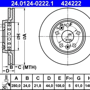 Sonderaktion ATE 24.0124-0222.1 - Bremsscheibe