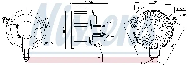 NISSENS 87259 - Innenraumgebläse Super-Preis