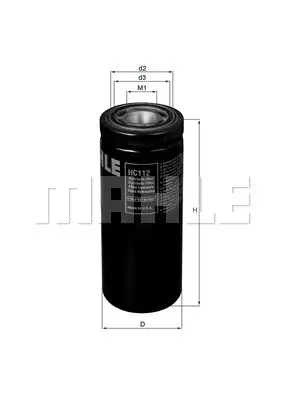 MAHLE HC 112 - Hydraulikfilter, Automatikgetriebe Echt