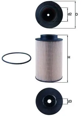Bestseller MAHLE KX 191/1D - Kraftstofffilter