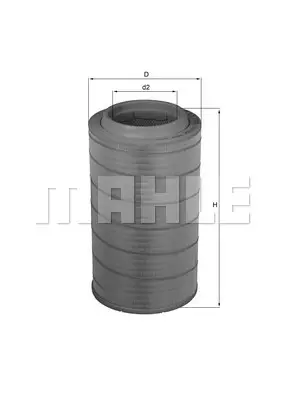 MAHLE LX 1956 - Luftfilter Bestpreis