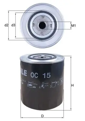 MAHLE OC 15 - Ölfilter Expressversand