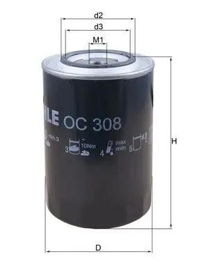 Bestseller MAHLE OC 308 - Ölfilter