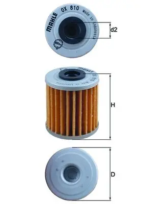 Aktuell MAHLE OX 810 - Ölfilter