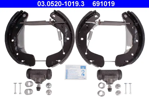 ATE 03.0520-1019.3 - Bremsbackensatz - Original ATE TopKit Solange Der Vorrat Reicht