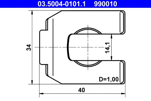 ATE 03.5004-0101.1 - Halter, Bremsschlauch Saisonangebot