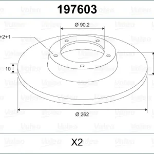 VALEO 197603 - Bremsscheibe Kracherpreis