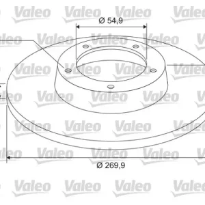 Mega-Angebot VALEO 675404 - Bremsscheibe - COATED