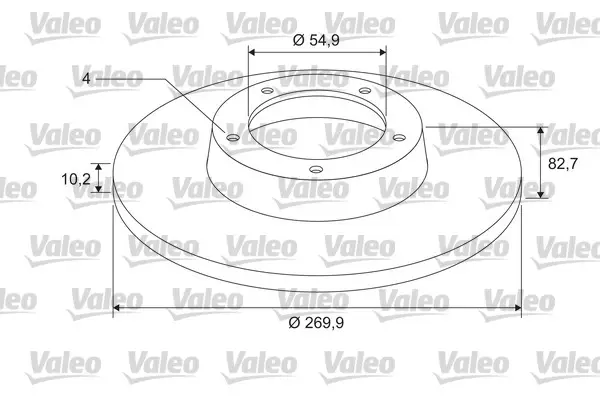 Mega-Angebot VALEO 675404 - Bremsscheibe - COATED