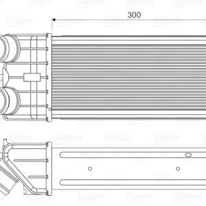 VALEO 818663 - Ladeluftkühler Neue Ware