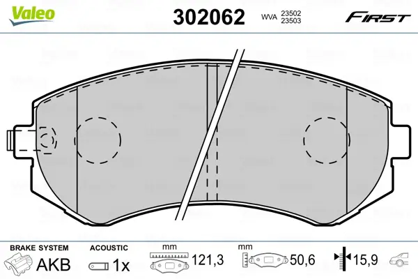 VALEO 302062 - Bremsbelagsatz, Scheibenbremse - FIRST Meistverkauft
