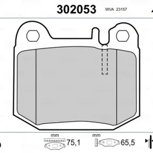 Neue Ware VALEO 302053 - Bremsbelagsatz, Scheibenbremse - FIRST