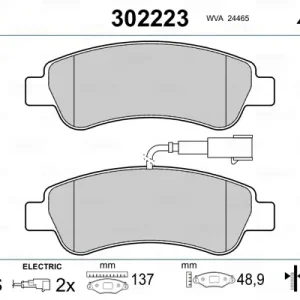 VALEO 302223 - Bremsbelagsatz, Scheibenbremse - FIRST Letzte Chance