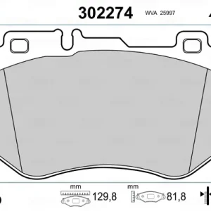 Heißes Angebot VALEO 302274 - Bremsbelagsatz, Scheibenbremse - FIRST