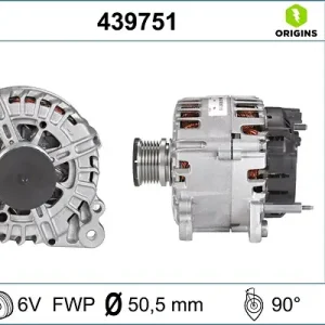 VALEO 439751 - Generator - VALEO ORIGINS NEW OE TECHNOLOGY Neu