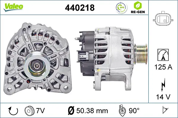 VALEO 440218 - Generator - VALEO RE-GEN REMANUFACTURED Super-Preis