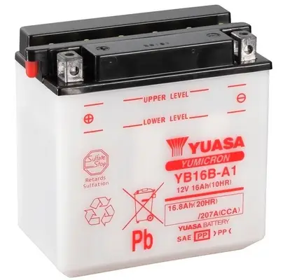 Bestpreis YUASA YB16B-A1 - Starterbatterie - YuMicron 17Ah 207 A 12 V