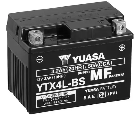 Highlight YUASA YTX4L-BS - Starterbatterie - Maintenance Free 3Ah 50 A 12 V