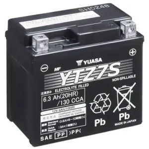 Must-Have YUASA YTZ7S - Starterbatterie - High Performance Maintenance Free 6Ah 130 A 12 V