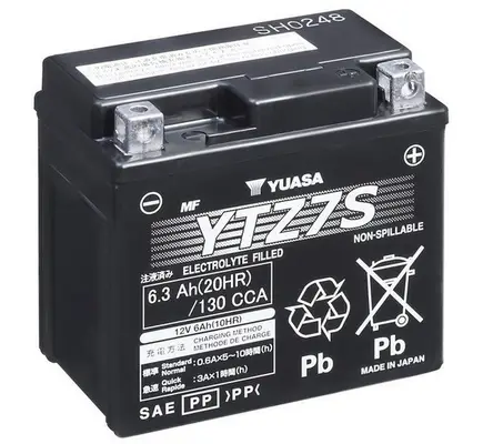 Must-Have YUASA YTZ7S - Starterbatterie - High Performance Maintenance Free 6Ah 130 A 12 V
