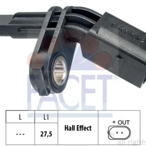 Super-Preis FACET 21.0007 - Sensor, Raddrehzahl