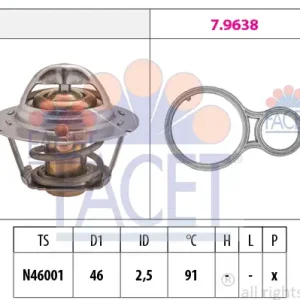 Neu Im Sortiment FACET 7.8524 - Thermostat, Kühlmittel