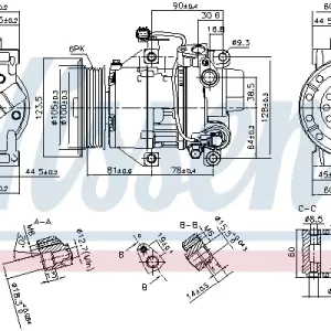 Preiswert NISSENS 89443 - Kompressor, Klimaanlage - ** FIRST FIT **