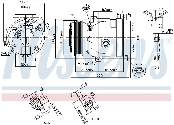 NISSENS 89587 - Kompressor, Klimaanlage - ** FIRST FIT ** Heißes Angebot