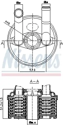 Preis Gesenkt NISSENS 90666 - Ölkühler, Automatikgetriebe - ** FIRST FIT **
