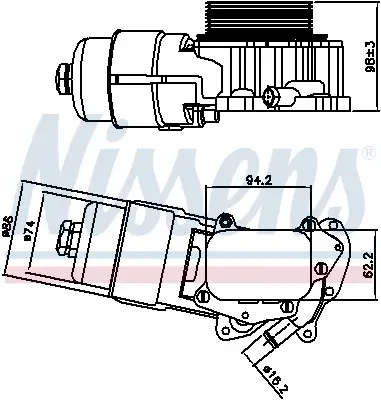 NISSENS 90703 - Ölkühler, Motoröl - ** FIRST FIT ** Expressversand