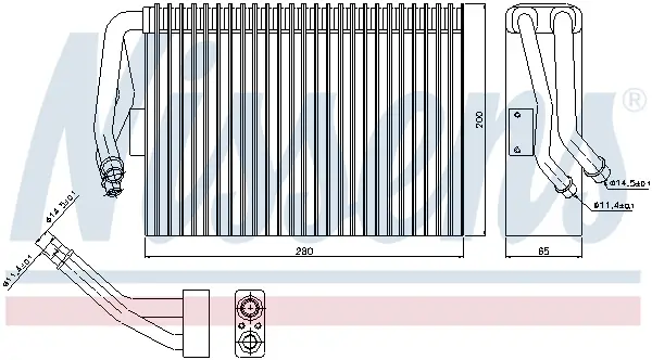 NISSENS 92295 - Verdampfer, Klimaanlage Echt