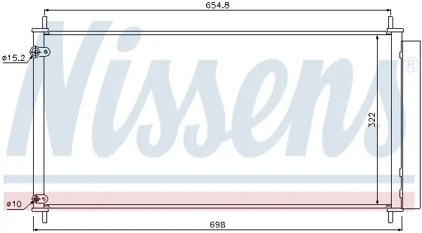 Geprüft NISSENS 940036 - Kondensator, Klimaanlage - ** FIRST FIT **