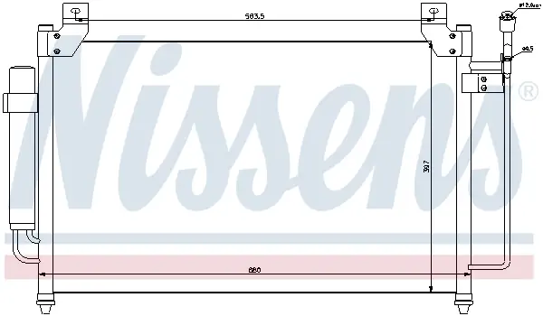NISSENS 940049 - Kondensator, Klimaanlage Billig