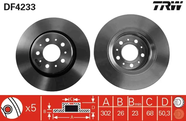 Direktkauf TRW DF4233 - Bremsscheibe