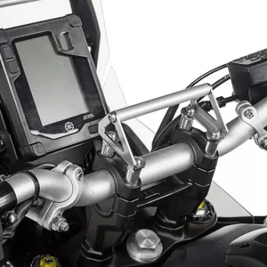 Geprüft GPS-Anbauadapter auf Lenkerklemmung mit Schrauben für Lenkererhöhung 20 mm, Yamaha Ténéré 700 / World Raid, für Navi-Halter
