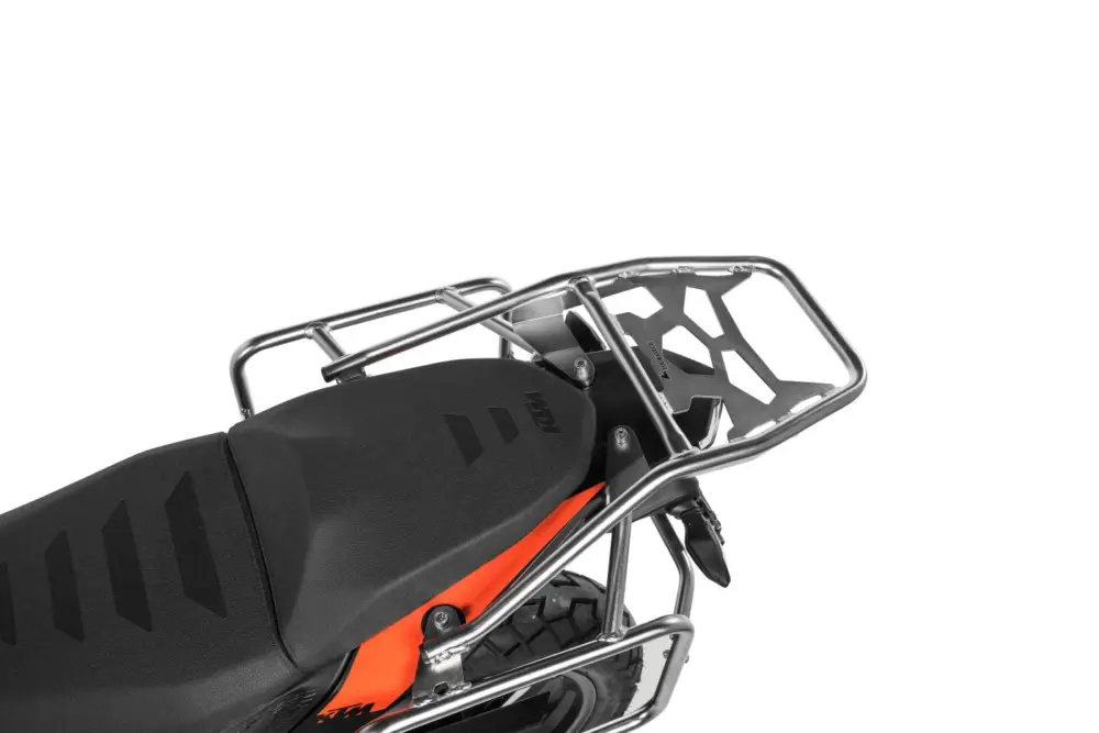 Begrenztes Angebot Motorrad Topcaseträger ZEGA / Gepäckbrücke, Edelstahl für KTM 390 Adventure