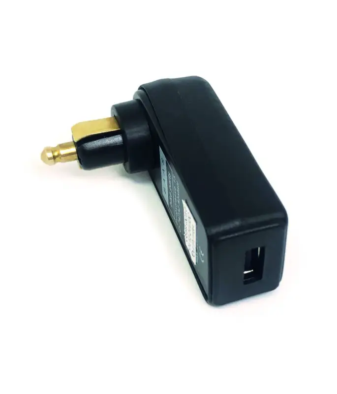 Schneller Versand Rechtwinkliger USB-A Ladestecker für DIN Steckdose Quick Charge, 3 Amp