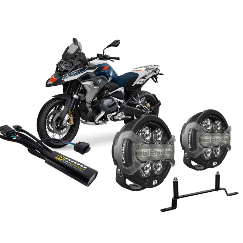 Markenprodukt LED-Zusatzscheinwerferset DENALI D7 Pro für BMW R1250GS/ R1200GS (LC)
